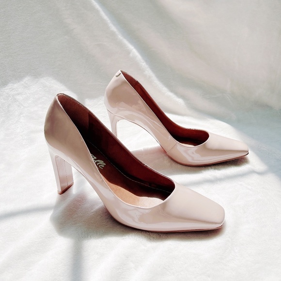 L'intervalle Alecia Nude Patent heels pumps - Picture 2 of 7